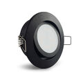 LED Einbaustrahler schwarz Einbauleuchte Set Einbaurahmen Spot dimmbar GU10 230V