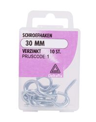 Ösenschrauben Ringschrauben Schraubhaken Haken verzinkt L 30mm ⌀ 10 mm