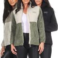 Sublevel Damen Teddyfleece-Jacke Damenjacke Fleecejacke Stepp Teddyjacke LSL-484