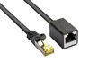 RJ45 Patchkabelverlängerung mit Cat. 7 Rohkabel und Rastnasenschutz (RNS®), S/FT