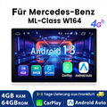 Für Mercedes Benz W164 GL320 ML350 X164 Autoradio Android 13 DAB+ GPS Navi WIFI