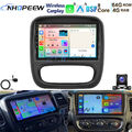 8-Kern 4+64GB Android 13 Apple CarPlay Autoradio GPS Für Opel Vivaro B 2014-2019