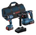 Bosch Professional Combo Kit 18V-Set: GSB 18V-45 & GBH 18V-22 mit 2x Akku 4...