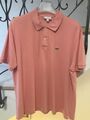 Lacoste herren polo shirt kurzarm,3XL,rosa, neuwertig