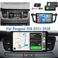 64G Android 13 Carplay Autoradio Für Peugeot 508 2011-2018 GPS WIFI FM RDS +DAB