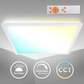 LED Panel 45x45cm flach Deckenlampe Fernbedienung 230V dimmbar CCT weiß 24W Büro