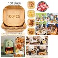 LTZGO Backpapier Für Heißluftfritteuse 100 Stück, Airfryer Backpapier Eckig 16Cm