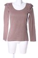 EDC BY ESPRIT Longsleeve Damen Gr. DE 34 wollweiß-braun Casual-Look