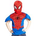 Spiderman Muskel-Shirt & Maske / Kinder Spider-Man Kostüm Karneval Fasching 3-6