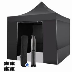 Pavillon Faltpavillon Gartenzelt 3x3m/3x6m UV-Schutz Pop-Up Partyzelt Fest Zelt