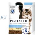 (€ 7,77 /kg) Perfect Fit Junior &lt;1 mit Huhn Futter für Kätzchen: 6 x 750 g