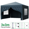 Pop-up Pavillon 3x3M Faltpavillon Gartenzelt Partyzelt Festzelt Marketstall 2024