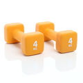 Neopren Kurzhantel 2x4kg orange Hantel 2er Set Gewichte Krafttraining