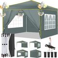 Faltpavillon Pavillon 3x3m Festzelt Wasserdicht Stabil Faltbar Party Gartenzelt