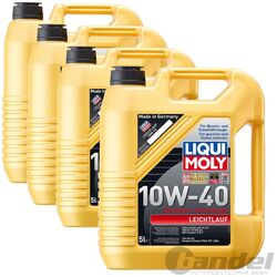 4x 5L LIQUI MOLY LEICHTLAUF 10W-40 MOTORÖL KANISTER Art. 1310