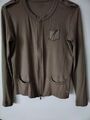 Marc Cain Strickjacke Jacke Khaki Gr. N5  40-42 Neuwertig