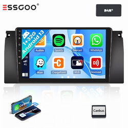 Android 13 Autoradio GPS NAVI BT FM RDS USB 1+32G für BMW 5er E39 X5 E53 M5 DAB+