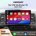 64GB Android13 Autoradio Für VW T5 Multivan Carplay GPS Bluetooth Navi RDS DAB+