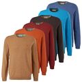 S.OLIVER Herren Pullover Pulli Rundhals Ausschnitt Crew Baumwolle Strickpullover