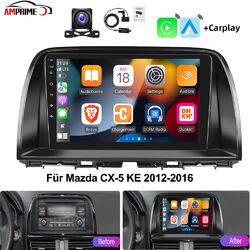 9 Zoll Android 11 Autoradio DAB+ GPS Navi WiFi BT Carplay Für Mazda CX5 2013-16