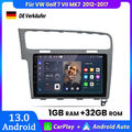 10.1" Android 13 Autoradio CarPlay RDS GPS Navi für VW Golf 7 VII MK7 2012-2017