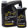 5 (4+1) Liter Motoröl MANNOL 4-Takt Plus API SL SAE 10W-40 teilsynthetisch