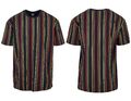 Urban Classics Herren T-Shirt Tee Printed Oversized Retro Stripe Oberteil Übergr