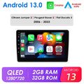 Android 13 Autoradio Für Fiat Ducato Peugeot Boxer Citroen Jumper GPS DAB+ RDS