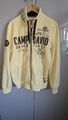 Camp David Herren Sweatjacke mit Stehkragen  Gr. XL gelb Strickjacke 