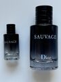 Dior Sauvage 60ml EDT Leerflasche Original Authentic Magnetdeckel + Leer 20ml