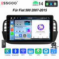 2+64G DAB+ Für Fiat 500 2007-2015 KAM Autoradio Android 14 BT Carplay GPS FM SWC