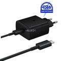 Samsung 45Watt Super Schnellladegerät Netzteil USB-C Kabel S22 S23 Ultra A54 5G