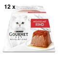 PURINA GOURMET REVELATIONS MOUSSE KATZENFUTTER KATZEN NASSFUTTER RIND 12x57gr 