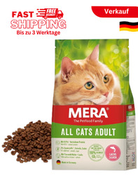 MERA Cats Lachs Getreidefrei (2Kg), Katzenfutter Trocken Für Ausgewachsene Katze