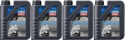 Liqui Moly 3044 Motorbike 4T 10W-40 Basic Street Motorrad Motoröl 4x 1l=4 Liter