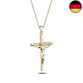 Elli Halskette Damen Kreuz Anhänger Glaube Religion Klassisch in 925 Sterling 