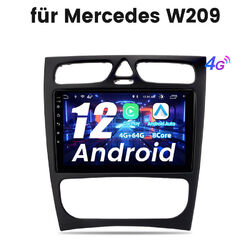 4+64G Car Autoradio Navigation GPS WIFI 4G DAB+ Für Mercedes Benz CLK W209 W203 