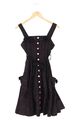 HELL BUNNY Sommerkleid Schwarz Punkte XS Vintage Retro