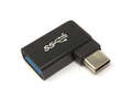 USB 3.1 Adapter Typ C Stecker zu 3.0 Typ A Buchse Winkel Kabel in Schwarz