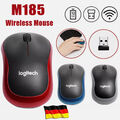 LOGITECH M185 Maus Wireless kabellos USB PC Laptop Mouse Funk NEU