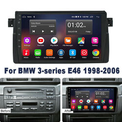 2G+64G Android 13 Für BMW 3 Series E46 318 320 325 M3 GPS Carplay Autoradio SWC