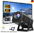 Neu 4K Projektor HD 12000 LMS 1080P Beamer WiFi LCD Heimkino HDMI USB Bluetooth