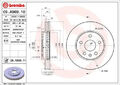 2x Bremsscheibe innenbelüftet 09.A969.11 BREMBO für OPEL SAAB CHEVROLET