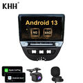 4G+64G Für Toyota Aygo Citroen C1 Peugeot 107 Android 13 Autoradio RDS GPS Navi