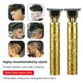 Professional Mens Hair Clippers Shaver USB Cordless Electric Beard Trimmers V5J7