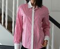 "Basler" wunderschöne karierte Bluse mit weißem Kragen Rosa Gr. 42 Neupr. 149 €