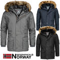 Geographical Norway Herren Parka Jacke Winterjacke Kapuze Webpelz SP216H/GN 