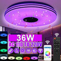 WIFI Led Deckenlampe 36W Ø30CM mit Fernbedienung APP Bluetooth Lautsprecher RGB