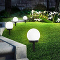 4er LED Solar Gartenleuchte Kugel Set Solarleuchte Außen Garten Lampe Leuchte