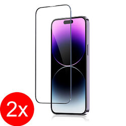 2x Premium Schutzglas Full Cover 9H für iPhone / Samsung Panzerfolie Schutz Glas